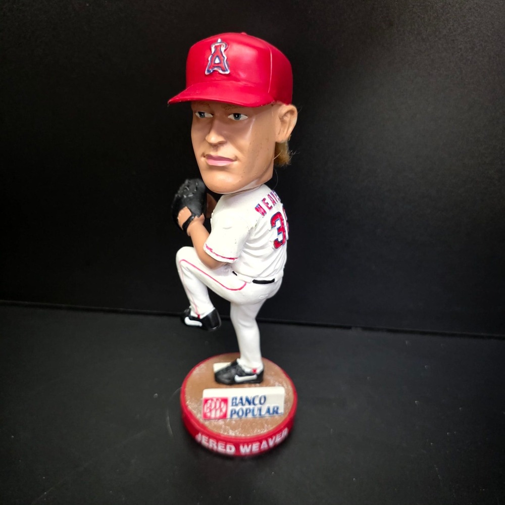 MLB Jered Weaver Bobblehead Mens 7" Red Angels Stadium Exclusive 2007 SGA